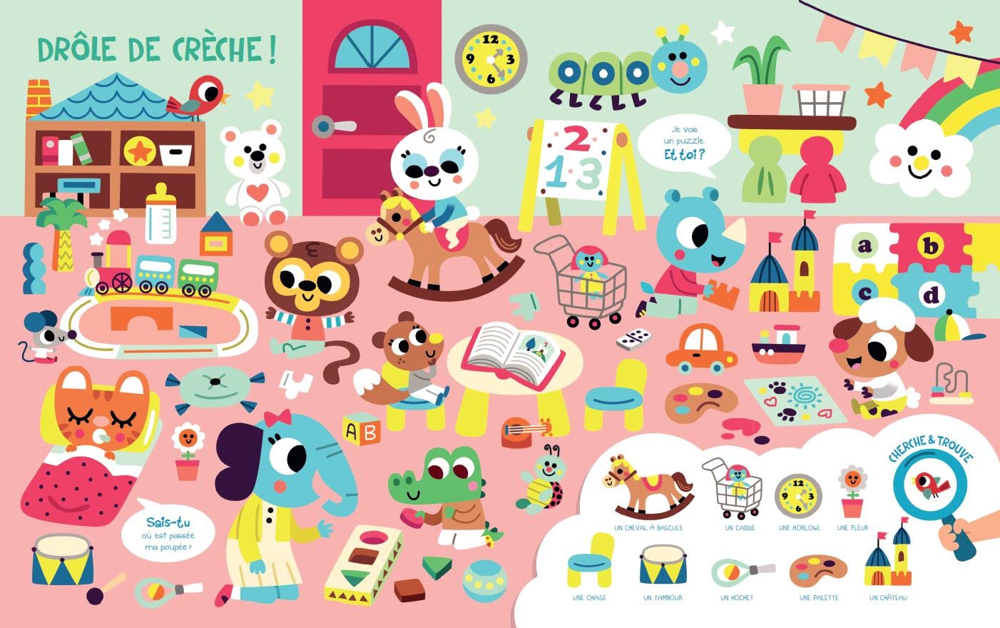 Cherche-et-trouve de mes 2 ans – Album tout-carton – À partir de 2 ans – Image 2